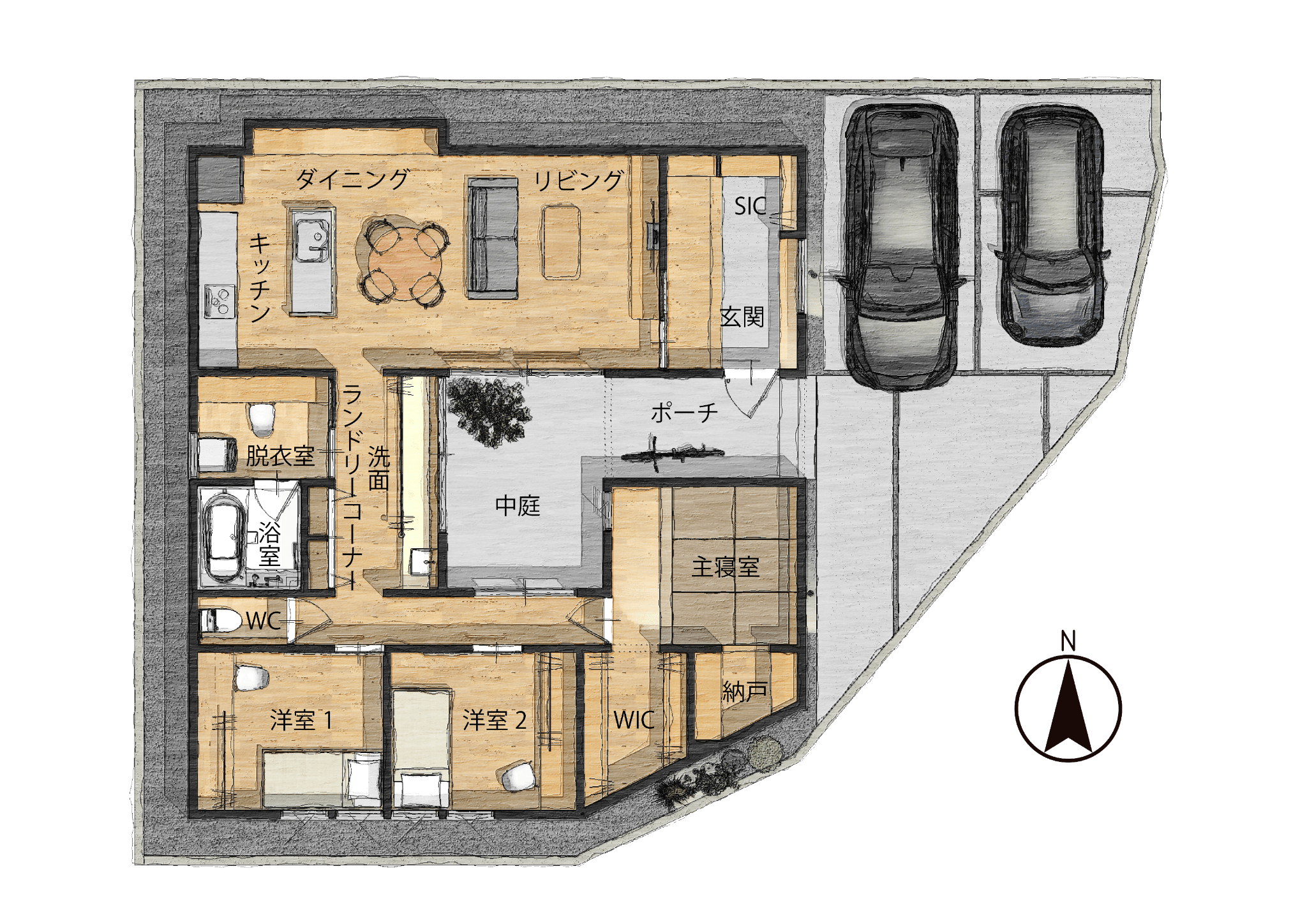 高性能で先進的機能を取り入れ　快適な居住性を追求した家