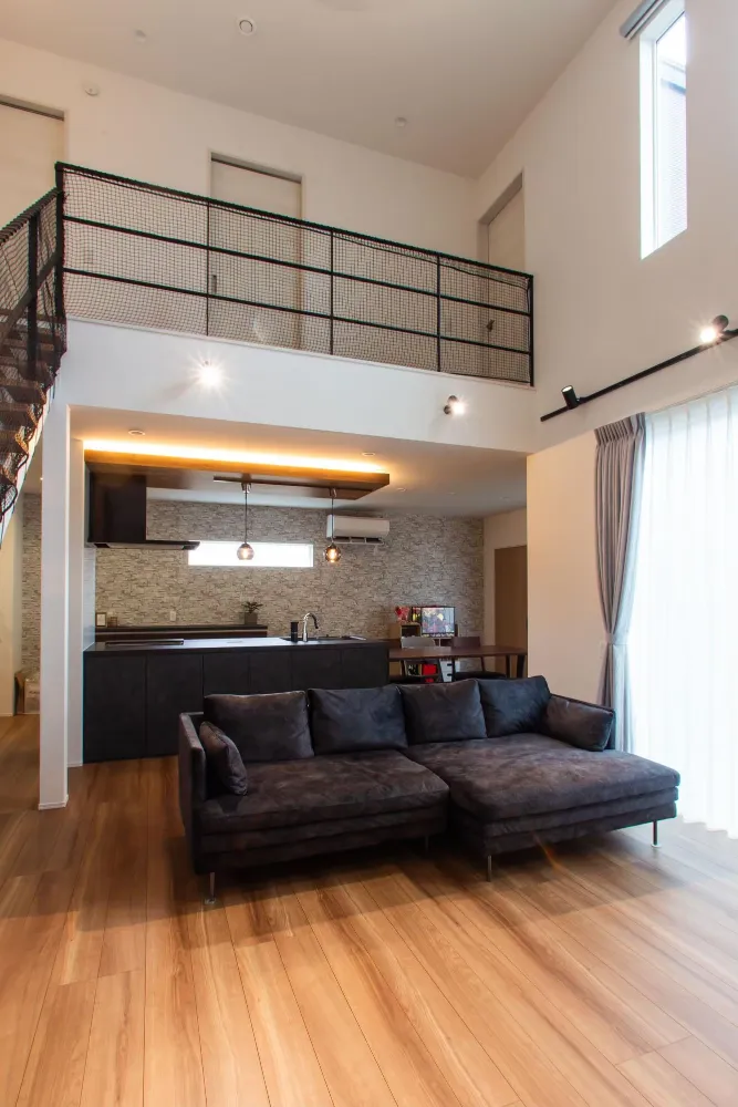 開放感のある吹き抜けのあるお家