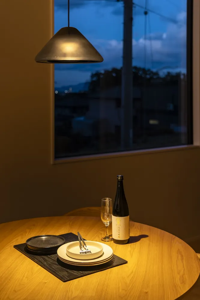 海景と中庭の平屋