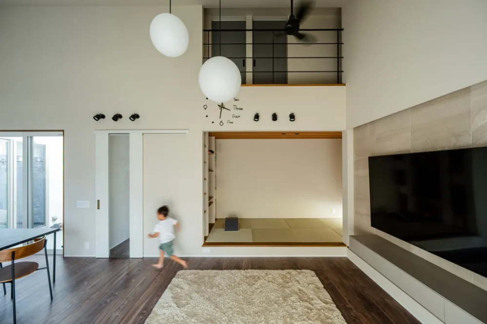 家事も趣味も思いのまま　半平屋の家