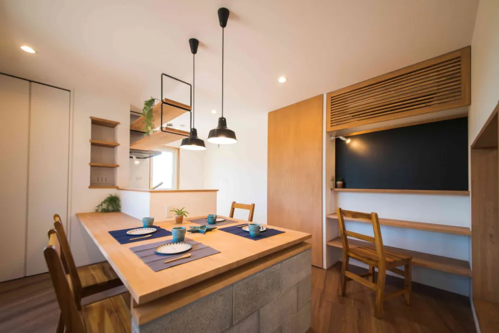 配膳や後片付けがスムーズなキッチン