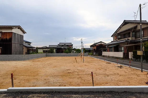 2号地東側からの様子