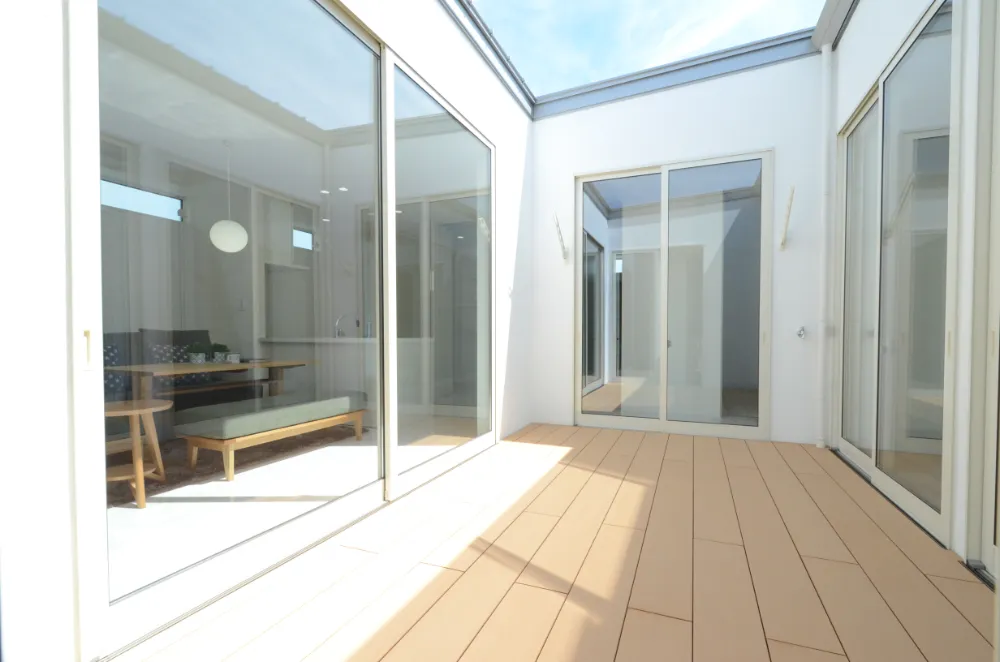 プライベート空間の広がる家