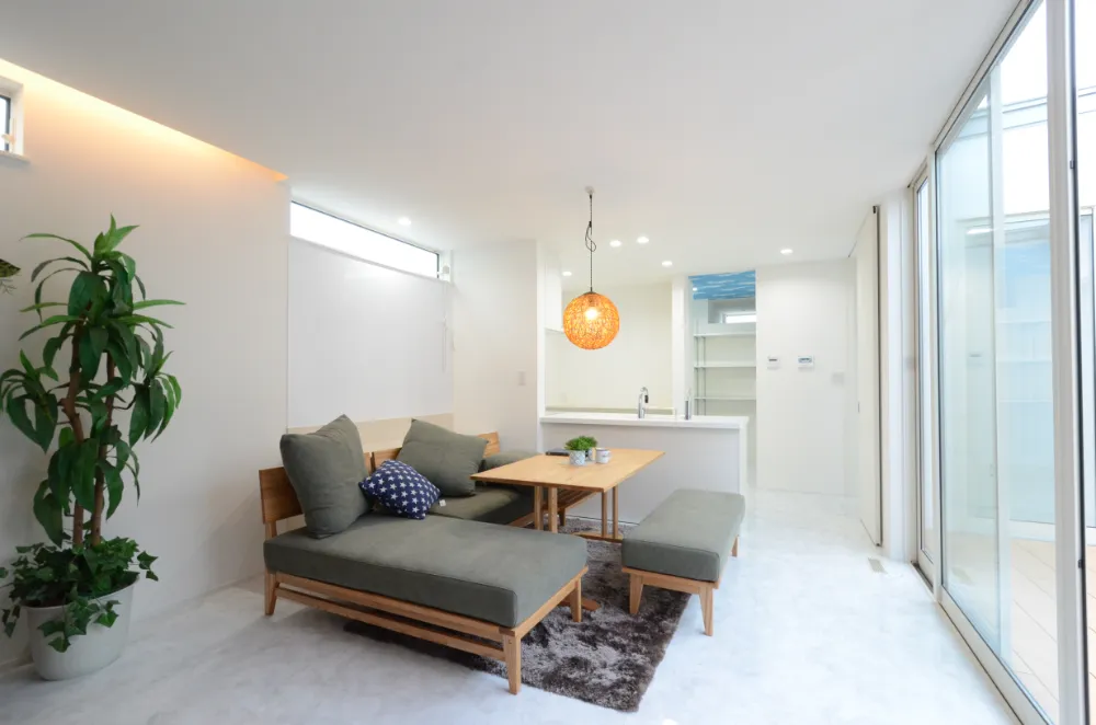 プライベート空間の広がる家