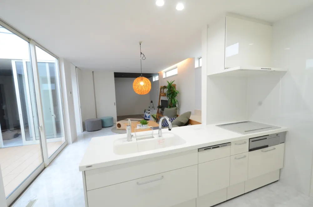 プライベート空間の広がる家