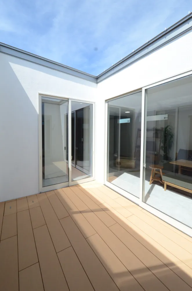 プライベート空間の広がる家