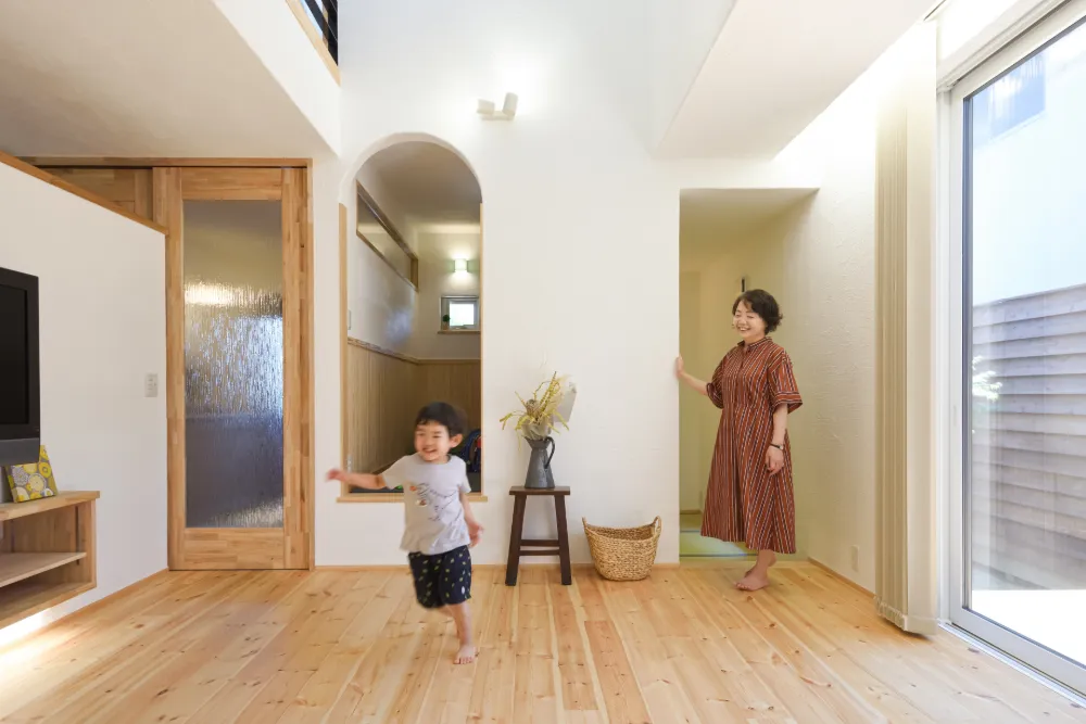 温かみのあるLDK